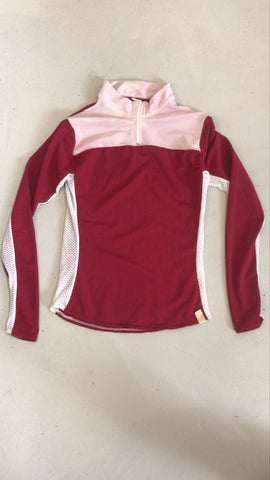 2nd Hand Edito Baselayer/ Maroon & White/ 9 - 10yrs