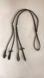 2nd Hand Rubber Split Reins/ Full/ BLK