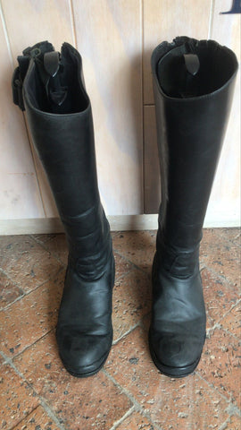 2nd Hand Long Boots/ UK5/ Black (2)