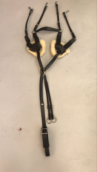 2nd Hand 5 Point Breastplate/ Black/ Pony