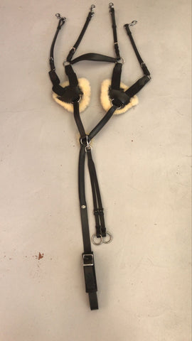 2nd Hand 5 Point Breastplate/ Black/ Pony
