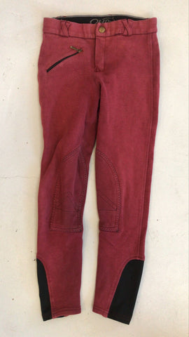 2nd Hand QHP Breeches/ Maroon/ 26