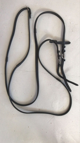 2nd Hand Inside Grip Rubber Reins/ Black/ Full