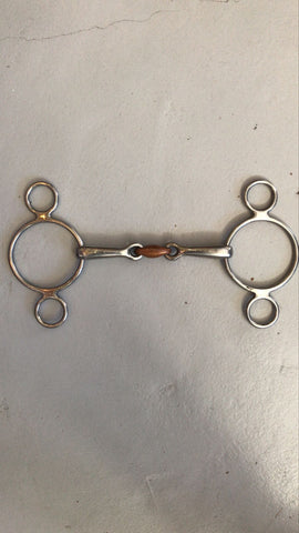 2nd Hand Portuguese Elliptical Link Gag/ 5.5"