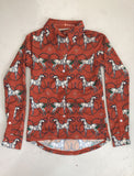 2nd Hand ESPOIR Button Down Shirt/ Horse & Rope Detail Rust/ XS