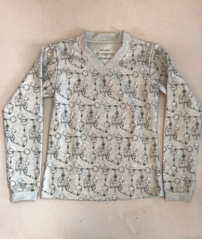 2nd Hand ESPOIR Casual V Neck Sweater/ Grey/ XS