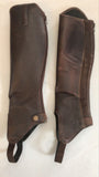 2nd Hand Leather Gaiters/ Brown/ ADULT XS CALF