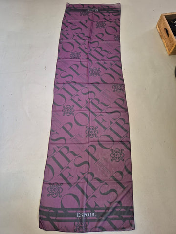 2nd Hand Espoir Scarf/ Purple & Navy ESP Print/ Long