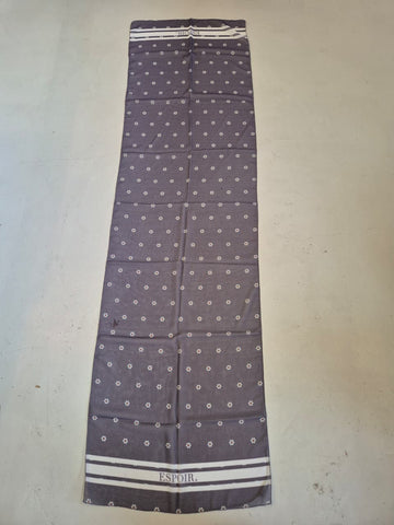 2nd Hand Espoir Scarf/ Grey Daisy Print/ Long