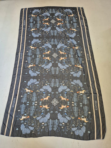 2nd Hand Espoir Scarf/ Navy Forest/ Large