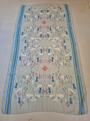 2nd Hand Espoir Scarf/ Teal & Blue/ Large