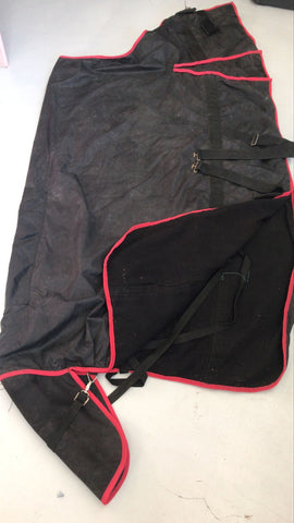 2nd Hand Edito Rain Sheet with Fleece Lining/ Black & Red/ 145cm