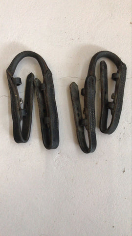 2nd Hand Rolled Rein Connectors/ Black