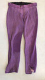 2nd Hand Equileisure Breeches/ Purple Check/ 30