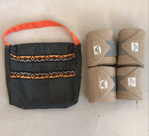 2nd Hand Fleece Bandages in Bag/ Beige/ 4