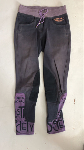 2nd Hand Harrys Horse Pull On Breeches/ Navy & Purple/ S