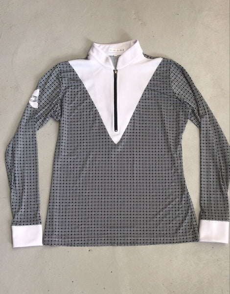 2nd Hand Mounting Bloc LS Show Shirt/ Black & White/ S