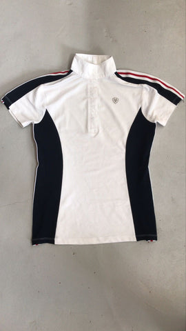 2nd Hand Ariat Show Shirt/ WHT,NVY,RD/ XS (2)