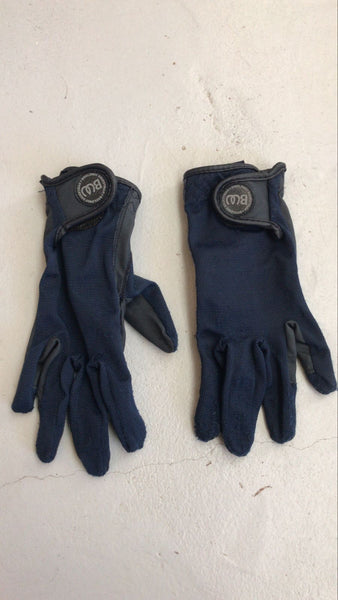 2nd Hand Bridleway Gloves/ Navy/ Med