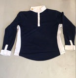 2nd Hand Edito Long Sleeve Showshirt/ Navy/ Large