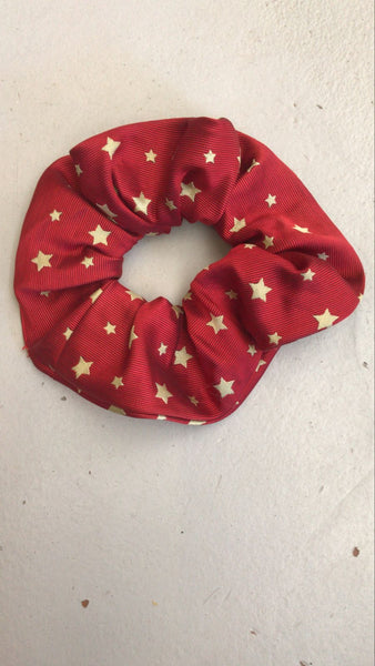 2nd Hand Scrunchie/ Red & Gold