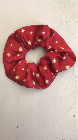 2nd Hand Scrunchie/ Red & Gold