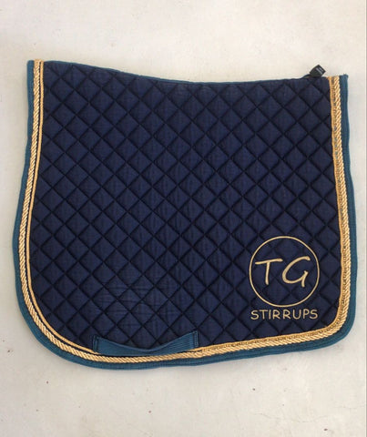 2nd Hand TG Dressage Saddlepad/ Navy/ Full