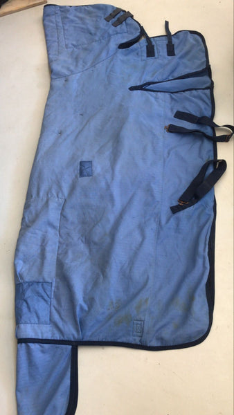 2nd Hand Blue Steel Outdoor Rug with Neck/ Blue/ 155cm