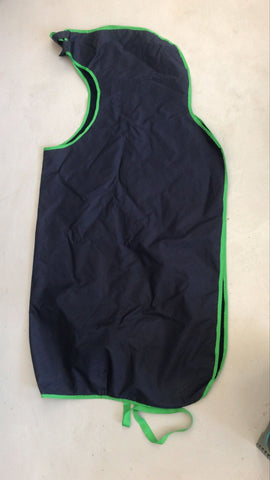2nd Hand Waterproof Quarter Sheet/ Navy & Green/ 150cm