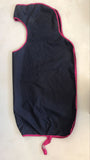 2nd Hand Waterproof Quarter Sheet/ Navy & Pink/ 150cm