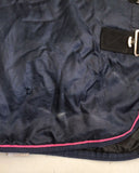 2nd Hand MASTA Stable Duvet with Neck/ Navy & Pink/ 155cm
