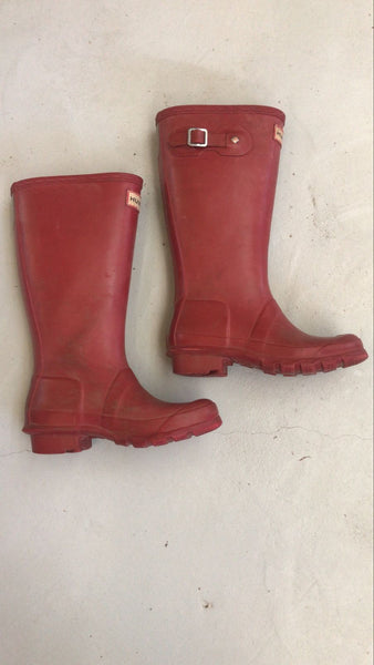 2nd Hand Kids Hunter Wellies/ Red / Kids 13