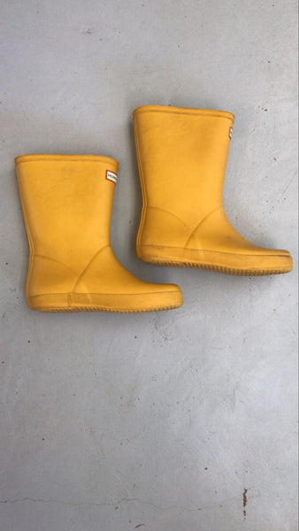 2nd Hand Kids Hunter Wellies/ Yellow / Kids 12