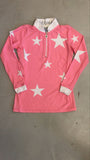 2nd Hand MacQMac Shirt/ Kids 9 - 10yrs/ Pink Stars