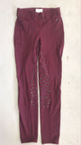 2nd Hand Shires Aubrion Silicon Tights/ Burgundy/ Small