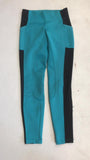 2nd Hand Silicon Tights/ Turquoise & Black/ 32