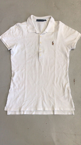 2nd Hand Ralph Lauren Polo Shirt/ White/ Med