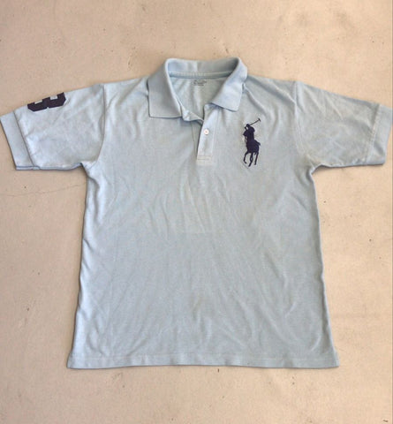 2nd Hand Polo Shirt/ Baby Blue/ Med