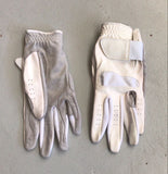 2nd Hand Fouganza Gloves/ White & Grey/ Med