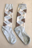 2nd Hand Fouganza Socks/ Baby Blue & Grey