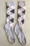 2nd Hand Fouganza Socks/ Grey & Light Pink