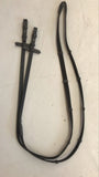 2nd Hand Cleated Reins/ Black/ Full