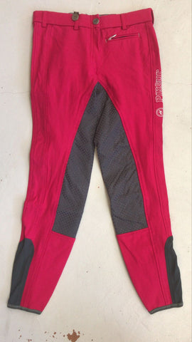 2nd Hand Pikeur Breeches/ Pink & Black/ 11 - 12yrs