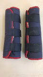 2nd Hand Fleece lined Trucking Boots/ Navy & Red/ Full