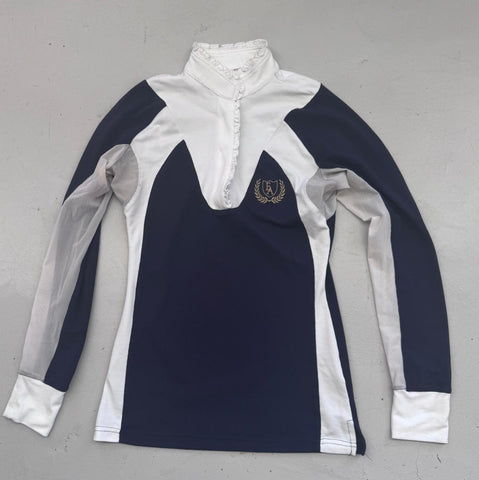 2nd Hand EA Longsleeve Show Shirt/ Navy & White/ XS