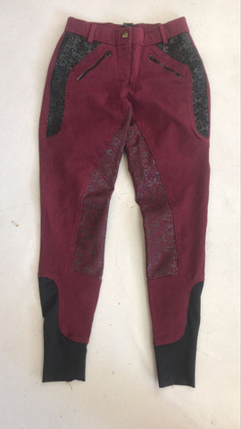 2nd Hand Silicon Breeches/ Burgundy/ 34