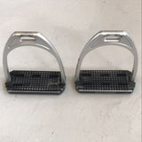 2nd Hand TG Stirrups/ Classic Wide Tread/ Silver & Black