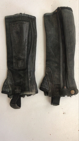 2nd Hand Equileisure Suede Chaps/ XXS Short/ Black