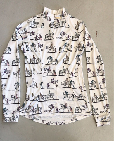 2nd Hand Espoir Baselayer/ Horse & Rider/ White/ XS