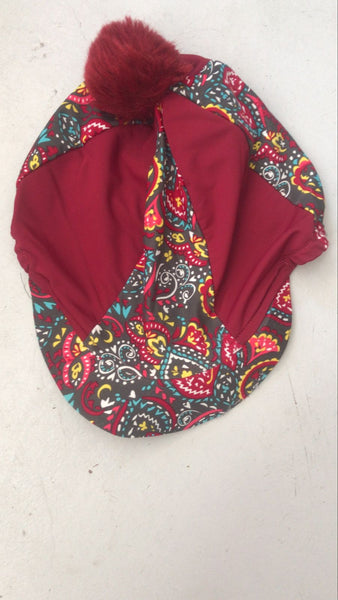 2nd Hand Hat Cover/ Maroon & Floral